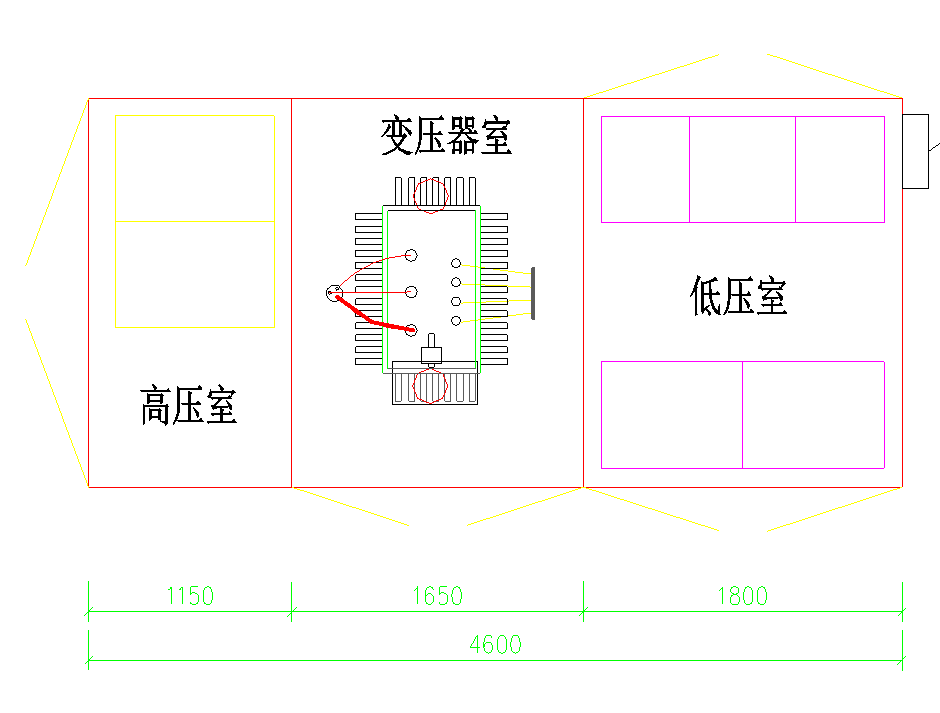 路燈箱變目字形排列方案